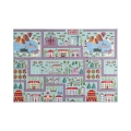 Tappeto per bambini STELLA STREETS 120x170 cm turchese/città