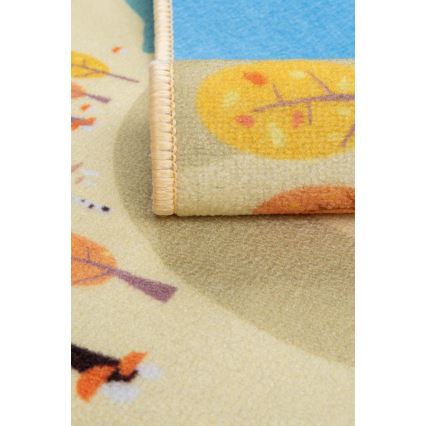 Tappeto per cameretta STELLA STREETS 80x100 cm, beige - motivo città