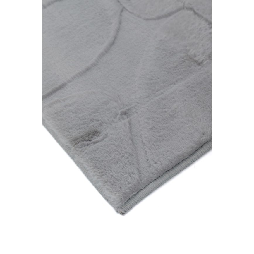 Tappeto RABBIT 3D 120x170 cm grigio chiaro