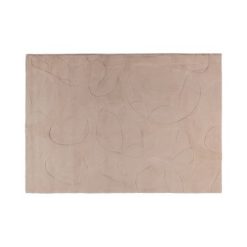 Tappeto RABBIT 3D 160 x 230 cm beige