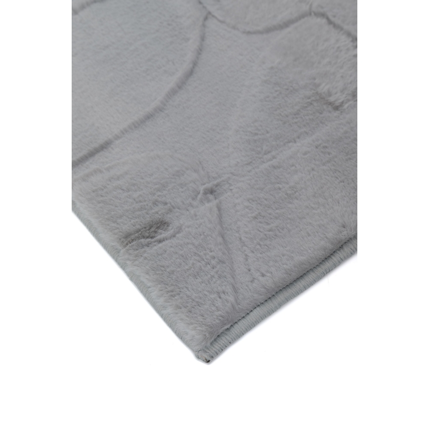 Tappeto RABBIT 3D 160x230 cm grigio chiaro
