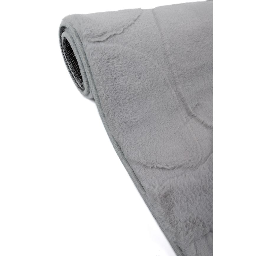 Tappeto RABBIT 3D 160x230 cm grigio chiaro
