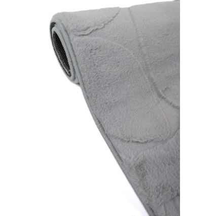 Tappeto RABBIT 3D 80x150 cm grigio chiaro