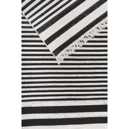Tappeto reversibile KILIM GOLD 60x120 cm nero/bianco