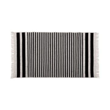 Tappeto reversibile KILIM GOLD 80x150 cm nero/bianco