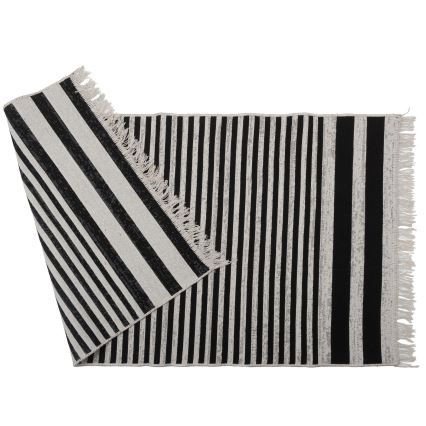 Tappeto reversibile KILIM GOLD 80x150 cm nero/bianco
