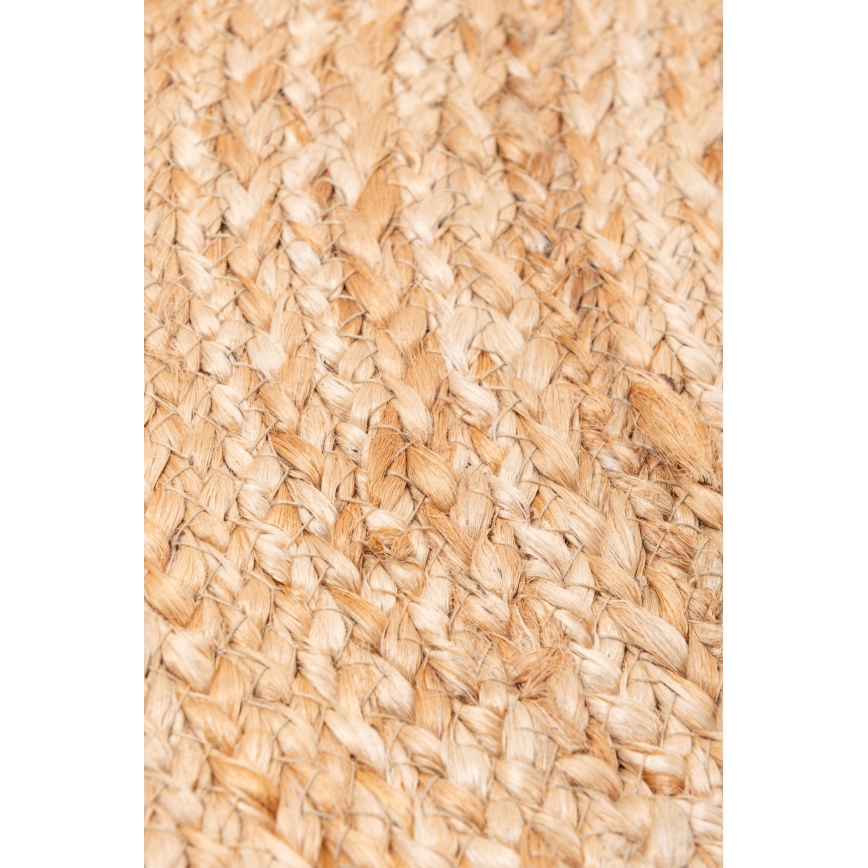 Tappeto rotondo in juta naturale JUTA 100 cm beige