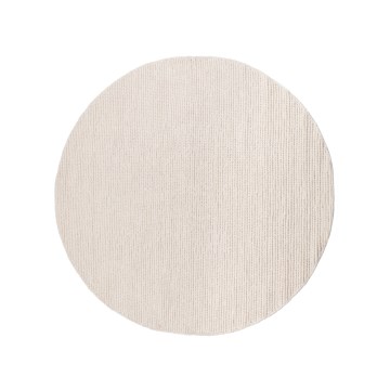 Tappeto rotondo naturale FIR WOOL 160 cm 2600 g/m2 crema