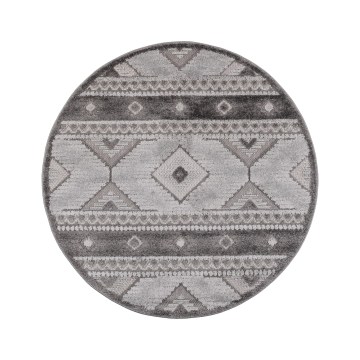Tappeto rotondo per esterni CHIARA 120 cm grigio