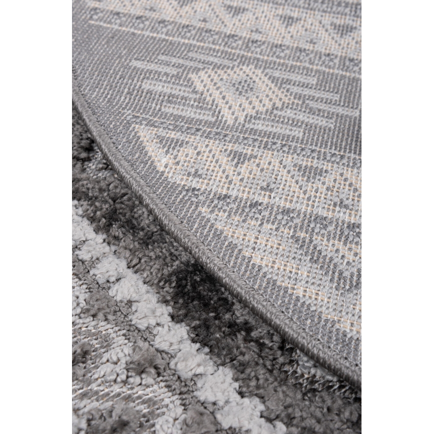 Tappeto rotondo per esterni CHIARA 120 cm grigio