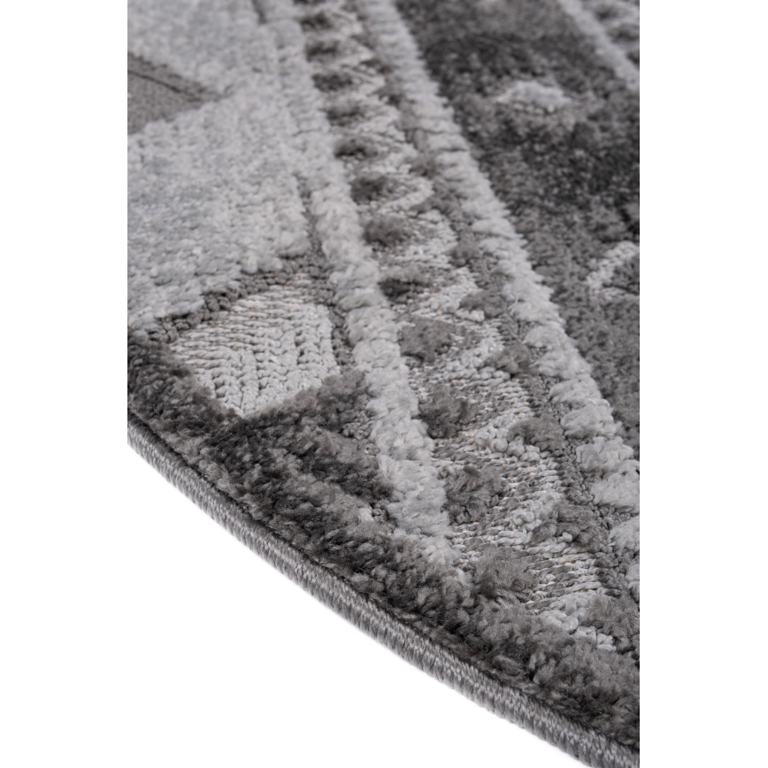 Tappeto rotondo per esterni CHIARA 120 cm grigio