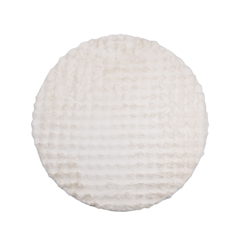 Tappeto rotondo RABBIT BUBBLE 160 cm crema