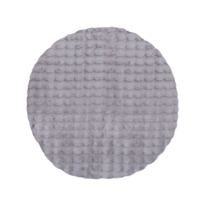 Tappeto rotondo RABBIT BUBBLE 160 cm grigio