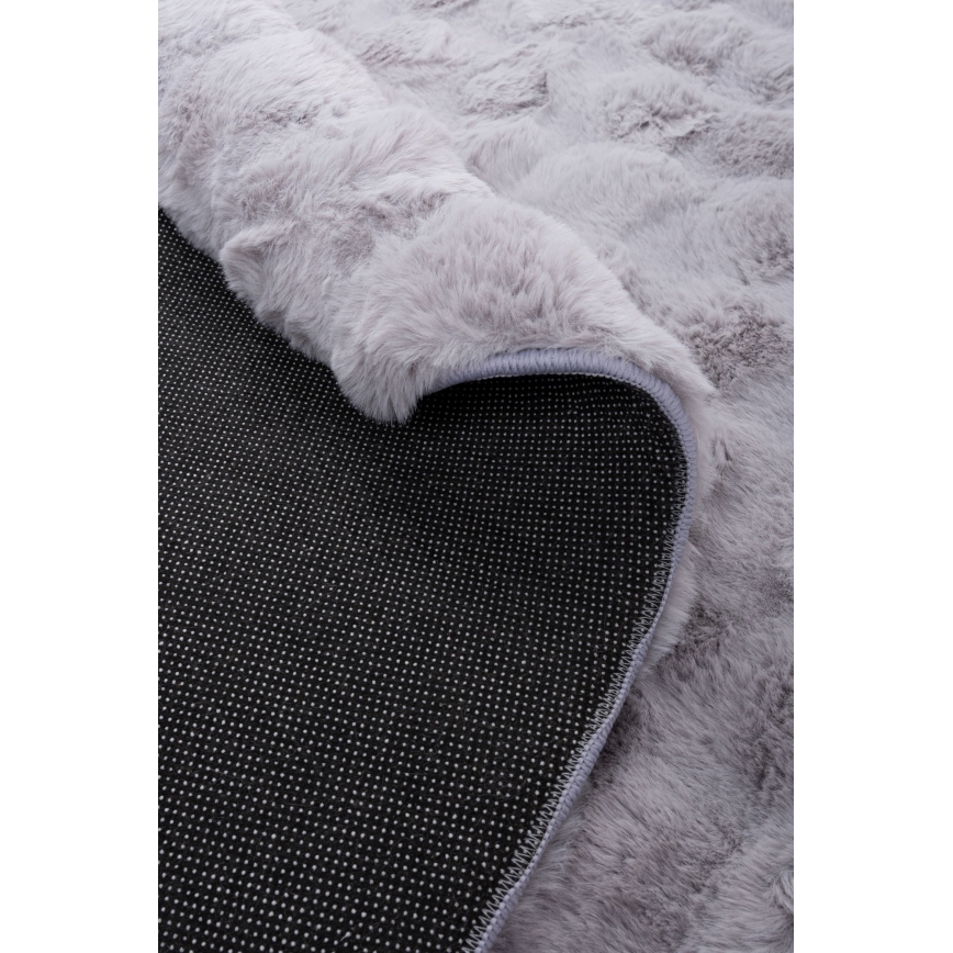 Tappeto rotondo RABBIT BUBBLE 160 cm grigio