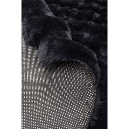 Tappeto rotondo RABBIT BUBBLE 160 cm nero