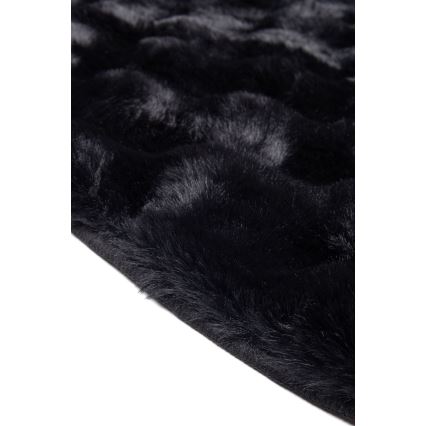 Tappeto rotondo RABBIT BUBBLE 160 cm nero