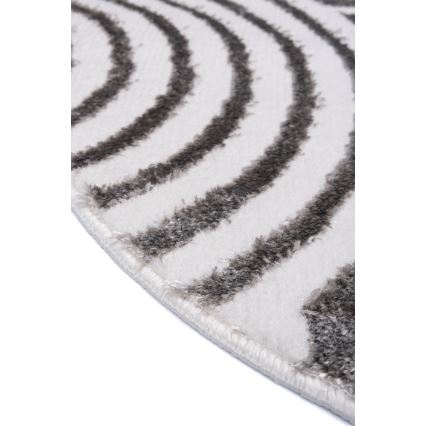 Tappeto rotondo SALAMANCA Ø 100 cm grigio/bianco