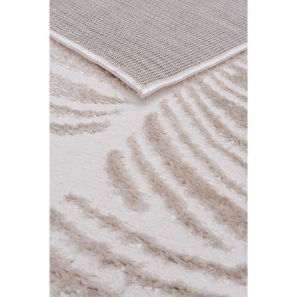 Tappeto SALAMANCA 160x230 cm beige/bianco/motivo a foglie
