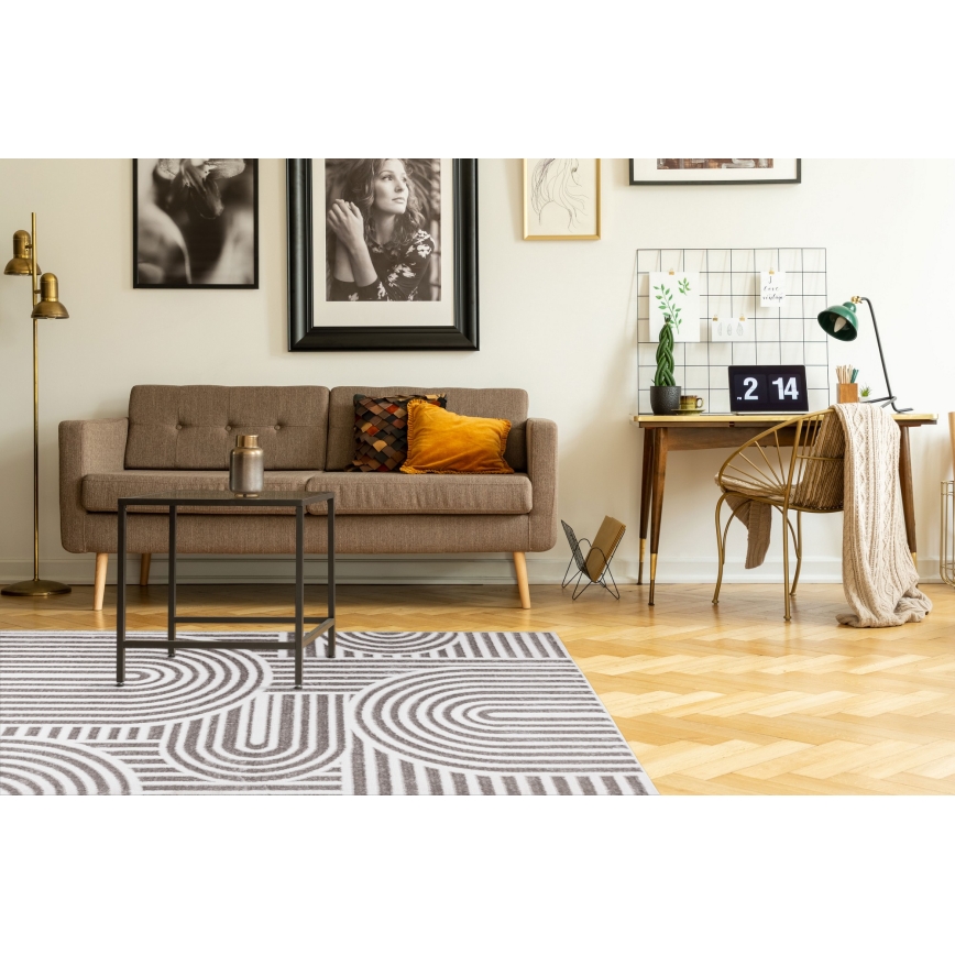 Tappeto SALAMANCA 160x230 cm grigio/bianco
