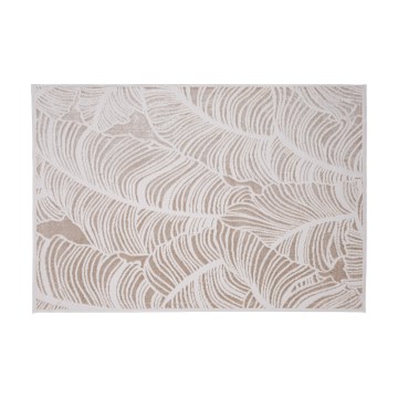 Tappeto SALAMANCA 200x280 cm beige/bianco/motivo a foglie