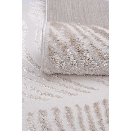 Tappeto SALAMANCA 200x280 cm beige/bianco/motivo a foglie