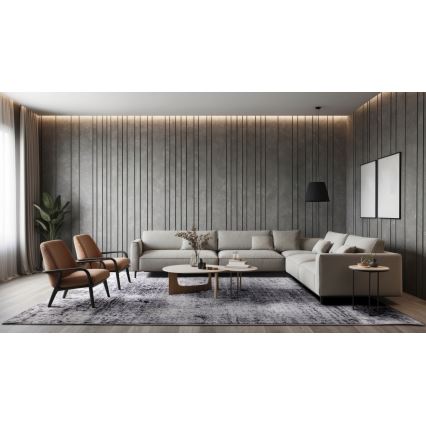 Tappeto SALAMANCA 67x120 cm grigio/bianco