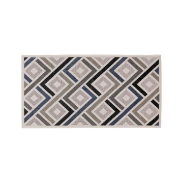 Tappeto SHIFT 80x150 cm grigio/blu/beige