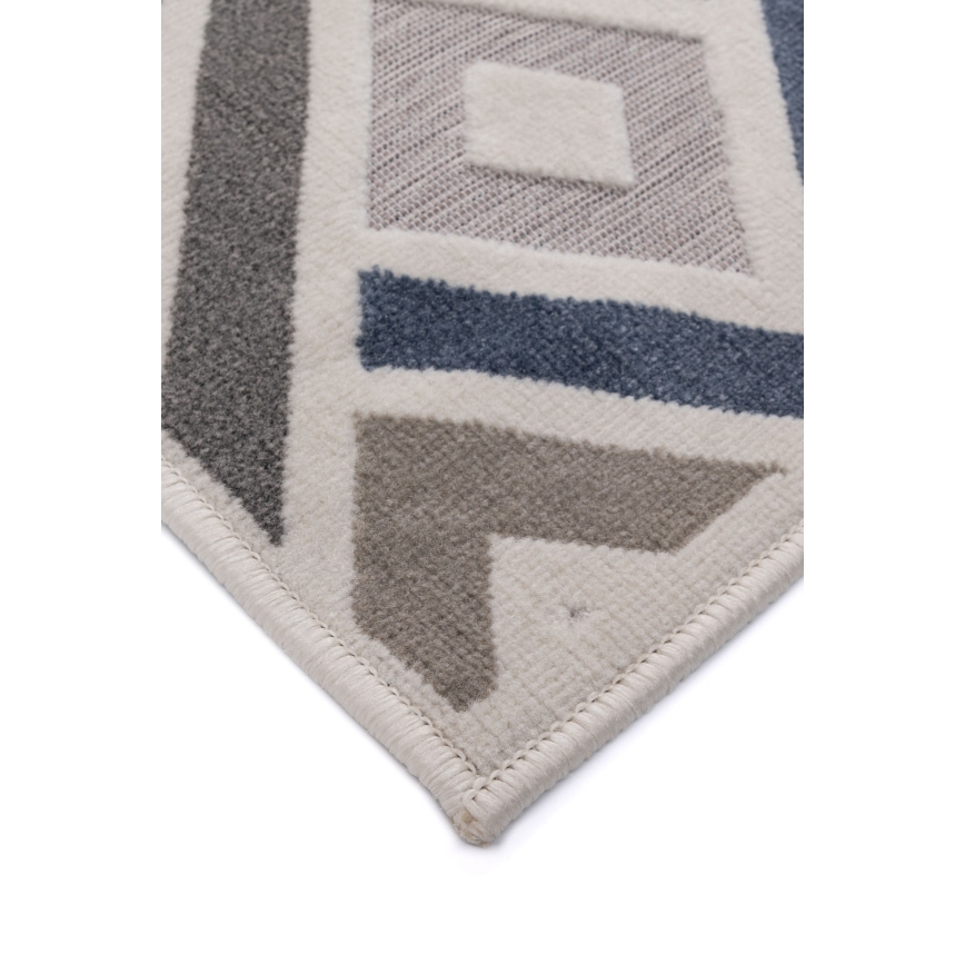 Tappeto SHIFT 80x150 cm grigio/blu/beige
