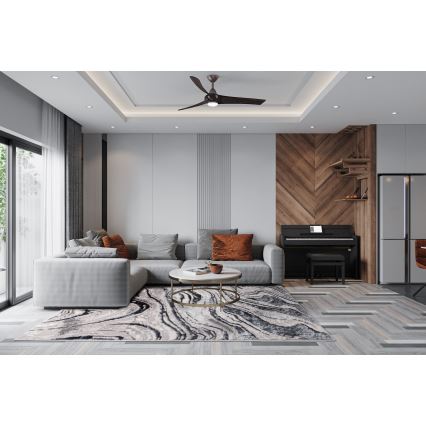 Tappeto STONE 120x160 cm grigio/antracite