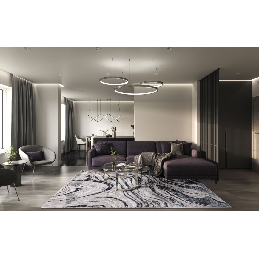 Tappeto STONE 120x160 cm grigio/antracite