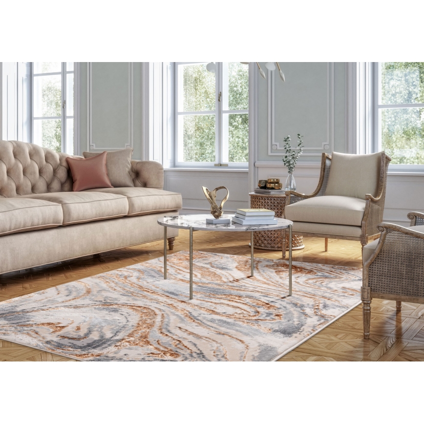 Tappeto STONE 160x220 cm beige/grigio