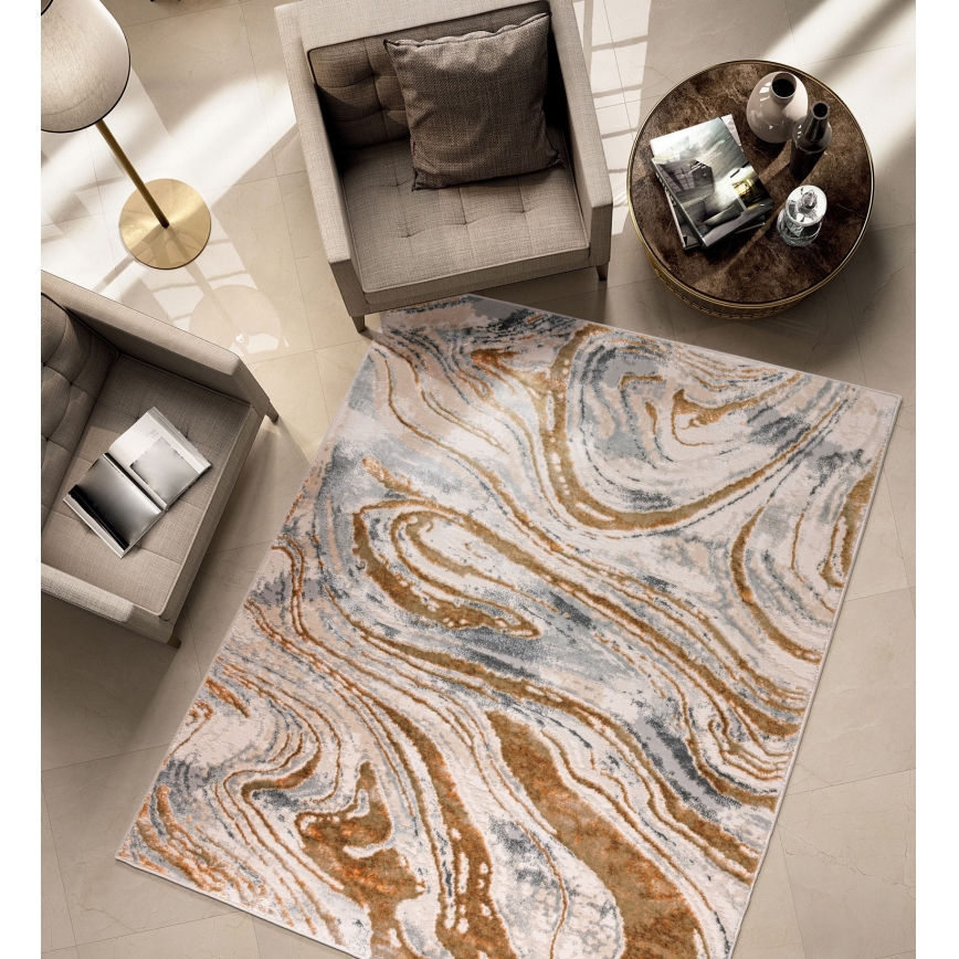 Tappeto STONE 160x220 cm beige/grigio