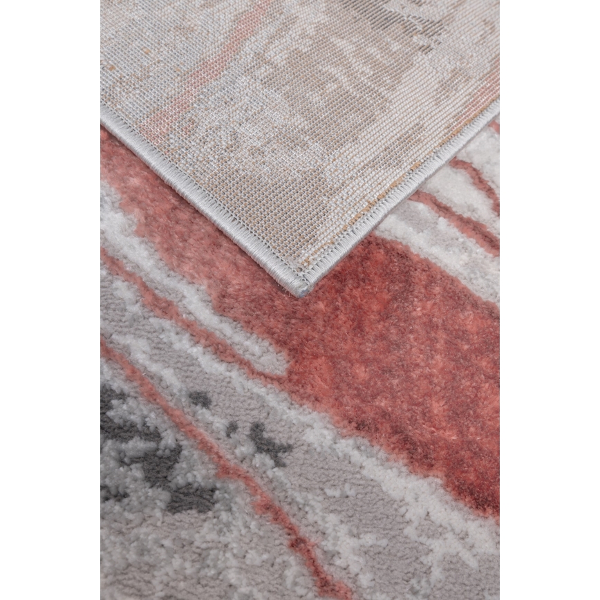 Tappeto STONE 80x140 cm rosa/grigio