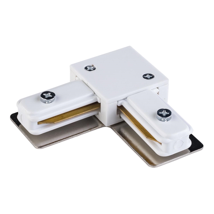 Tappo finale monofase per sistema a binari TRACER quadrato bianco
