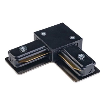 Tappo finale monofase per sistema a binari TRACER quadrato nero