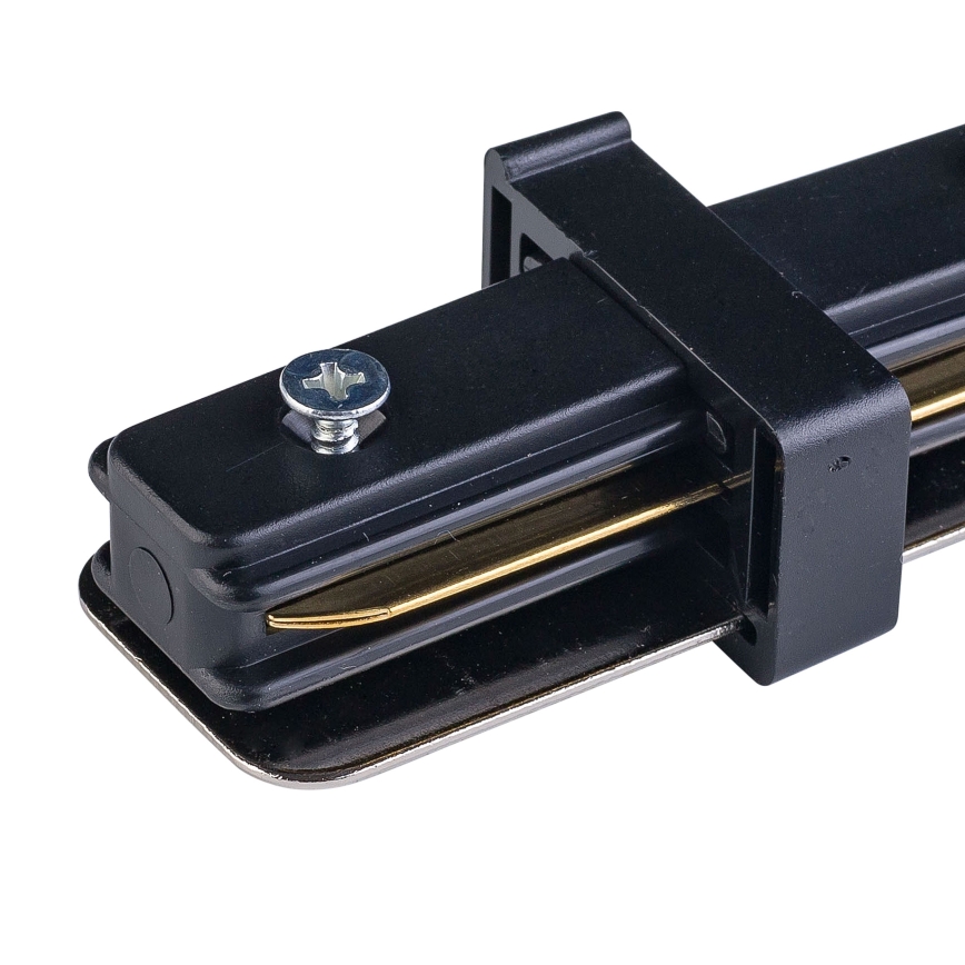 Tappo finale monofase per sistema a binari TRACER straight nero