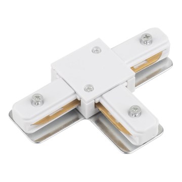 Tappo finale monofase per sistema a binari TRACER T-connettore bianco