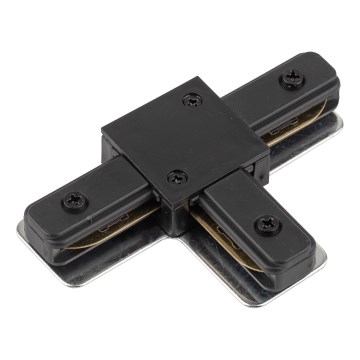 Tappo finale monofase per sistema a binari TRACER T-connettore nero