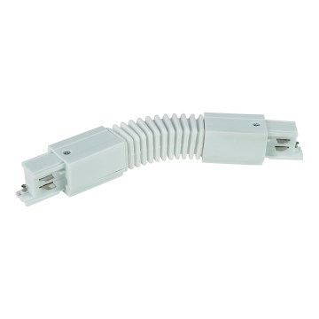 Tappo finale trifaseper sistema a binari TRACER flessibile bianco