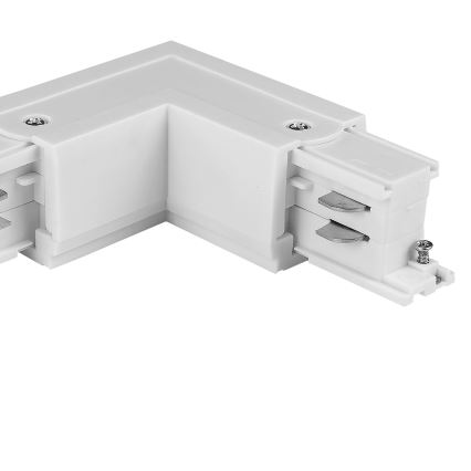 Tappo finale trifaseper sistema a binari TRACER quadrato bianco