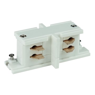Tappo finale trifaseper sistema a binari TRACER straight bianco