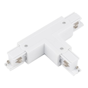 Tappo finale trifaseper sistema a binari TRACER T-connettore bianco