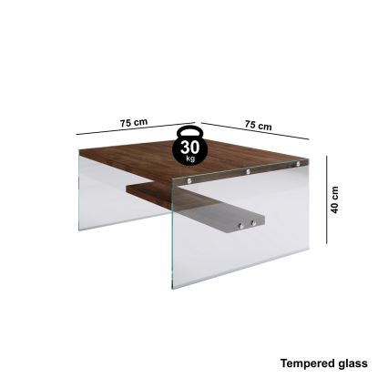 Tavolino 40x75 cm pino