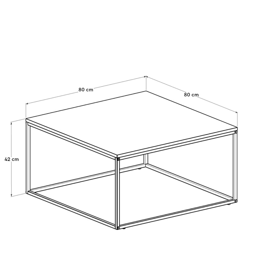 Tavolino 42x80 cm marrone