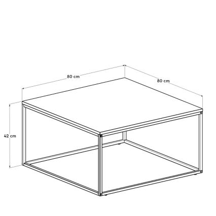 Tavolino 42x80 cm marrone