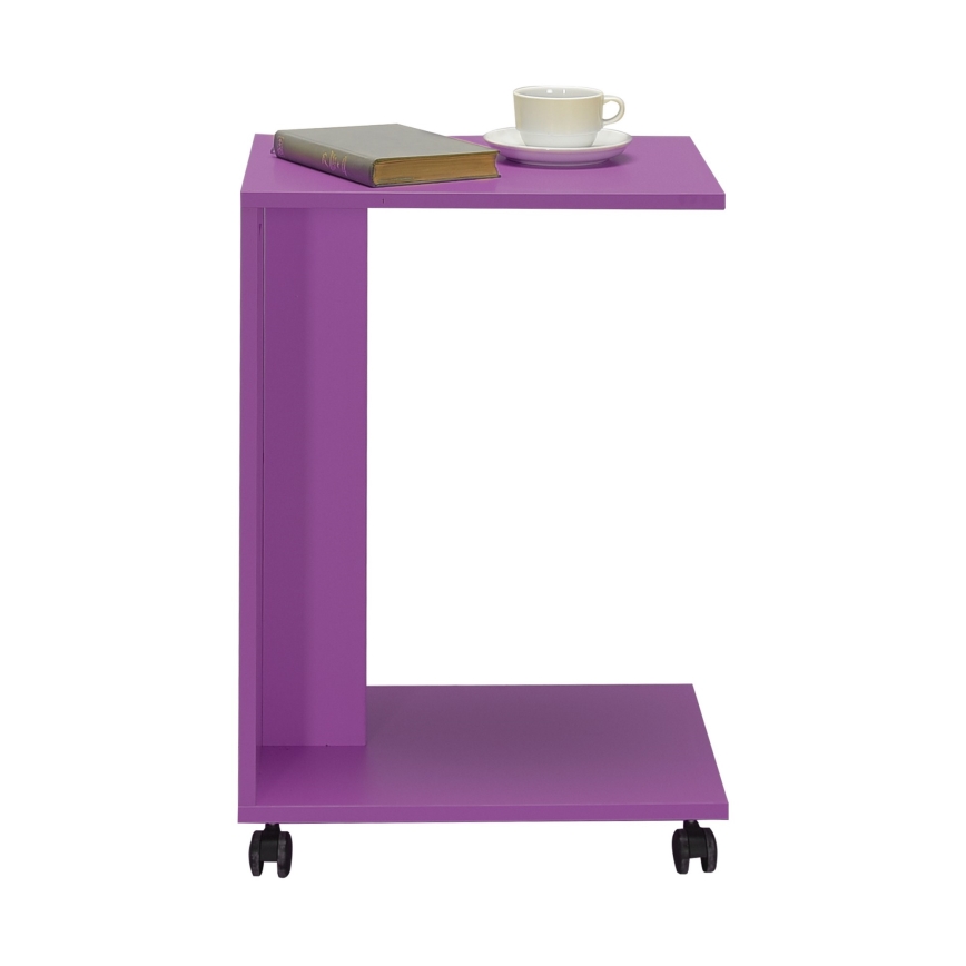 Tavolino 65x35 cm viola