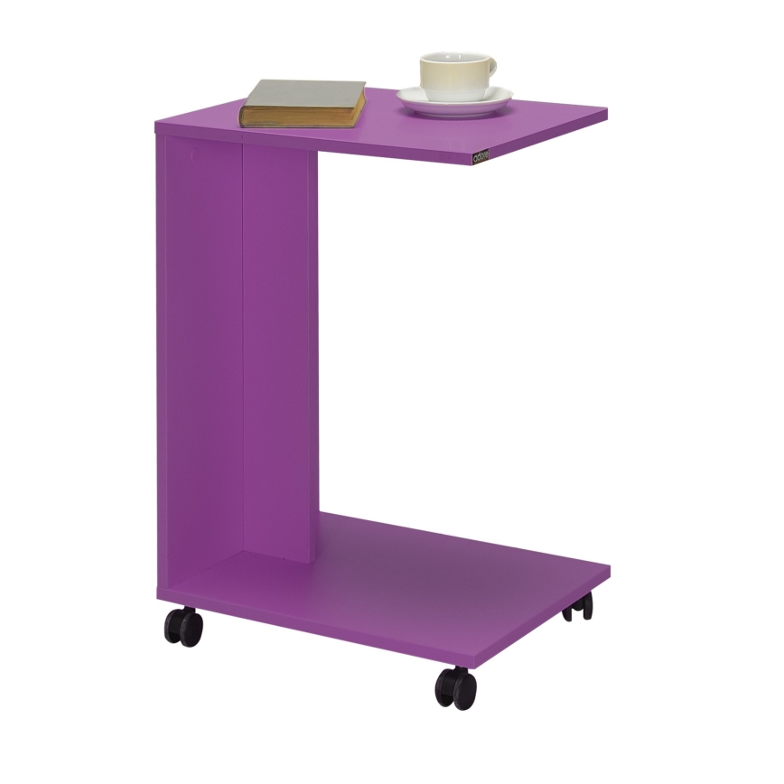 Tavolino 65x35 cm viola