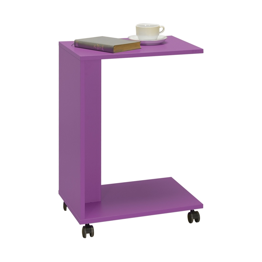 Tavolino 65x35 cm viola