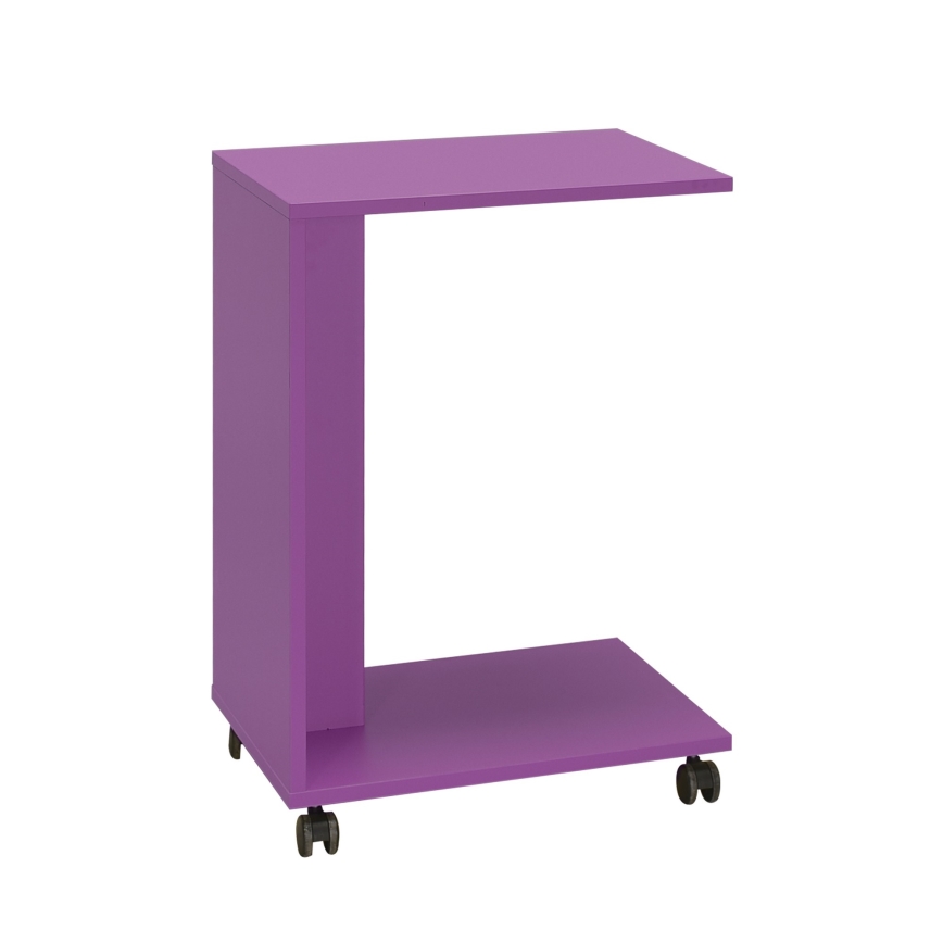 Tavolino 65x35 cm viola
