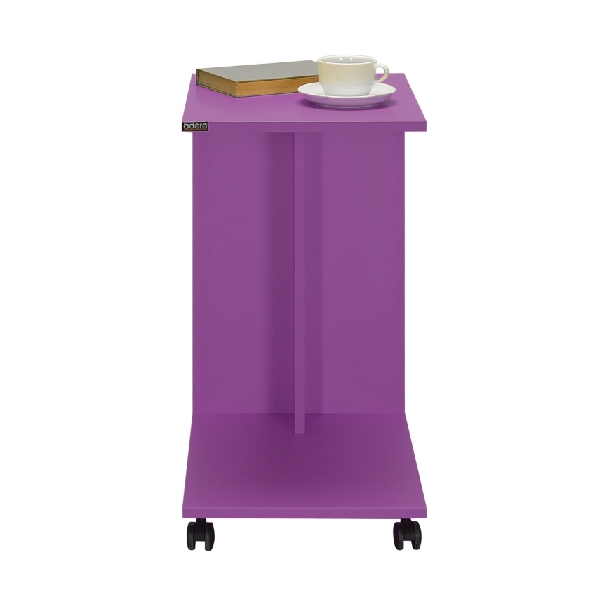 Tavolino 65x35 cm viola